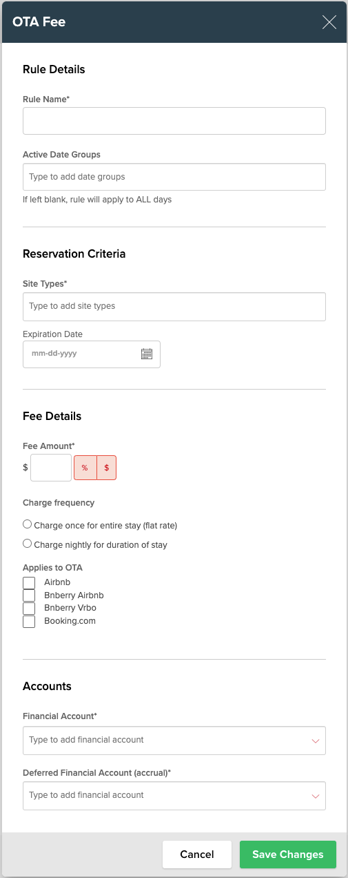 OTA Fee Variation