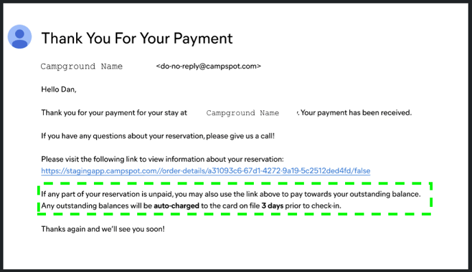 Payment Email
