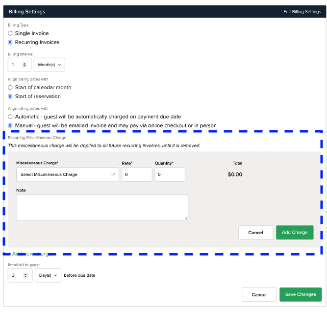 How To: Add a Miscellaneous Charge to Recurring Invoices