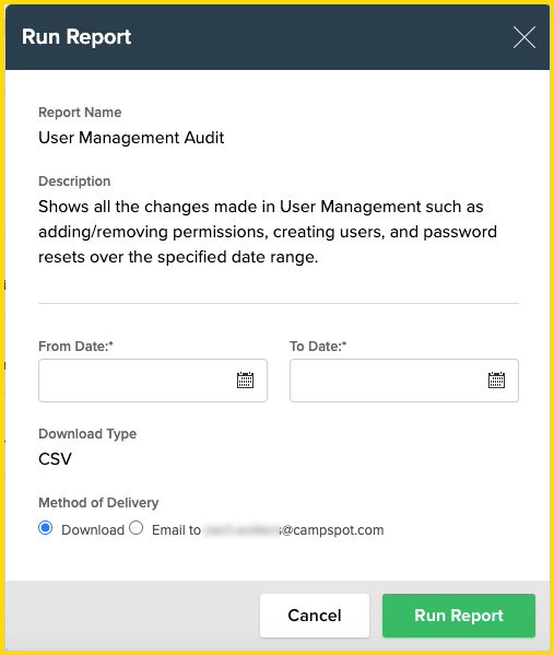 User Management Audit